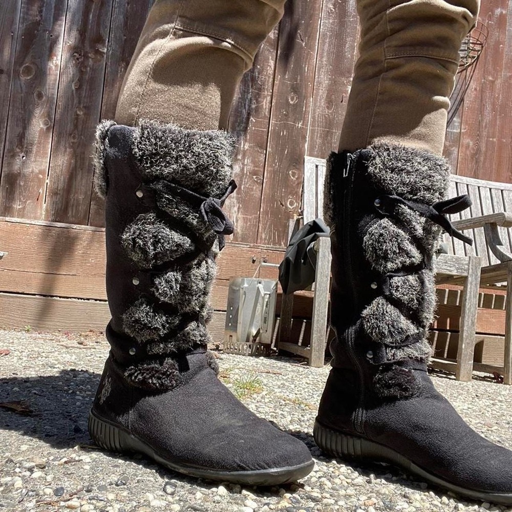 US polo Ralph Lauren fuzzy boots